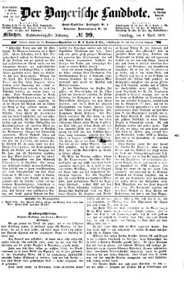 Der Bayerische Landbote Samstag 9. April 1870
