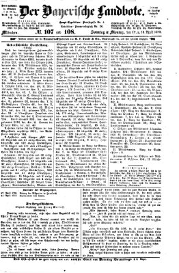 Der Bayerische Landbote Sonntag 17. April 1870