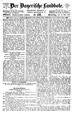 Der Bayerische Landbote Donnerstag 12. Mai 1870