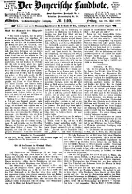 Der Bayerische Landbote Freitag 20. Mai 1870