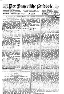 Der Bayerische Landbote Dienstag 16. August 1870