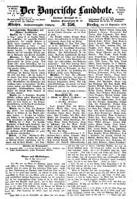 Der Bayerische Landbote Dienstag 13. September 1870
