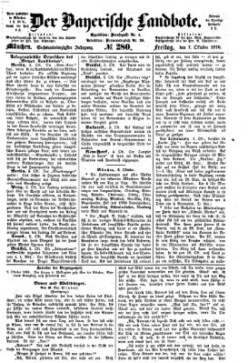 Der Bayerische Landbote Freitag 7. Oktober 1870