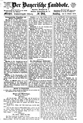 Der Bayerische Landbote Samstag 8. Oktober 1870