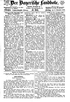 Der Bayerische Landbote Freitag 11. November 1870