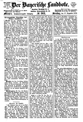 Der Bayerische Landbote Dienstag 27. Dezember 1870
