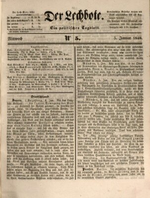 Der Lechbote Mittwoch 5. Januar 1848