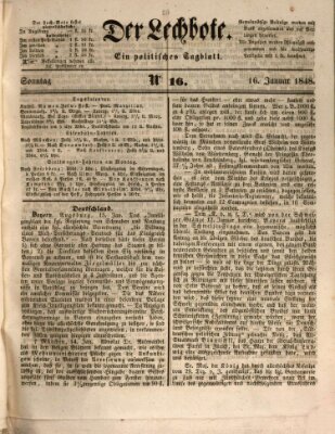 Der Lechbote Sonntag 16. Januar 1848