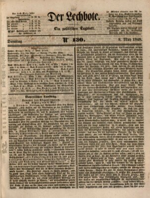 Der Lechbote Dienstag 9. Mai 1848