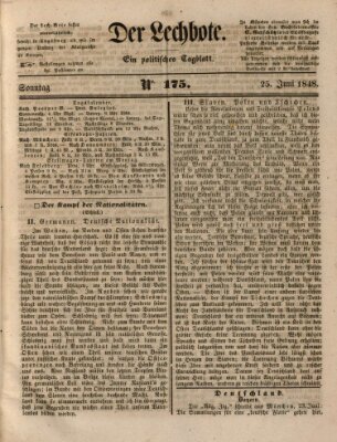 Der Lechbote Sonntag 25. Juni 1848