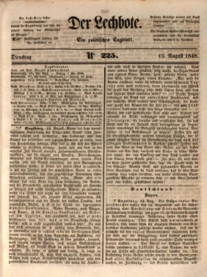 Der Lechbote Dienstag 15. August 1848