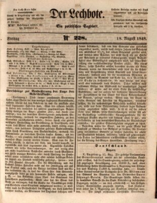 Der Lechbote Freitag 18. August 1848
