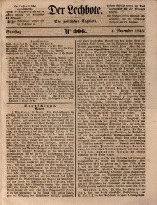 Der Lechbote Samstag 4. November 1848