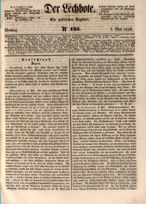 Der Lechbote Montag 7. Mai 1849