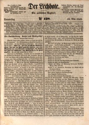 Der Lechbote Donnerstag 10. Mai 1849