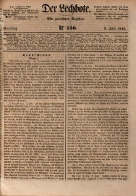 Der Lechbote Samstag 9. Juni 1849