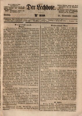 Der Lechbote Freitag 21. September 1849