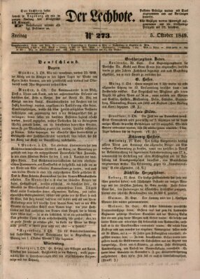 Der Lechbote Freitag 5. Oktober 1849