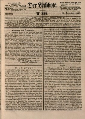 Der Lechbote Sonntag 23. Dezember 1849