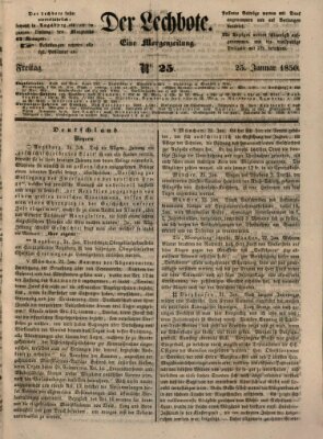 Der Lechbote Freitag 25. Januar 1850