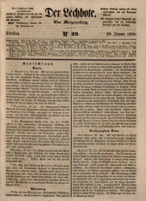 Der Lechbote Dienstag 29. Januar 1850