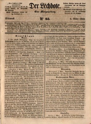 Der Lechbote Mittwoch 6. März 1850