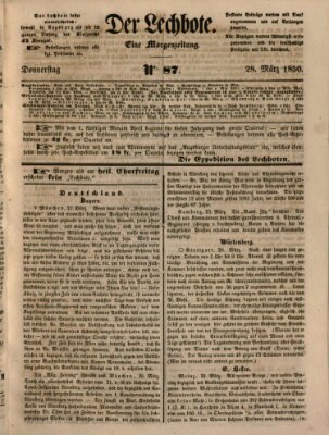 Der Lechbote Donnerstag 28. März 1850