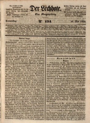 Der Lechbote Donnerstag 16. Mai 1850