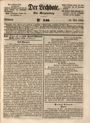 Der Lechbote Mittwoch 29. Mai 1850