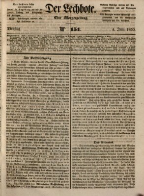 Der Lechbote Dienstag 4. Juni 1850