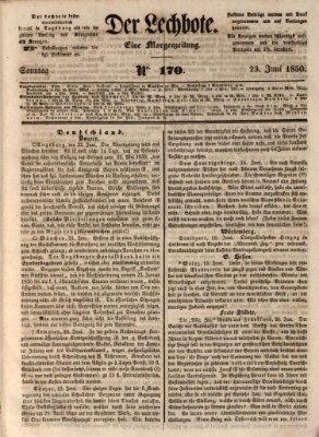 Der Lechbote Sonntag 23. Juni 1850