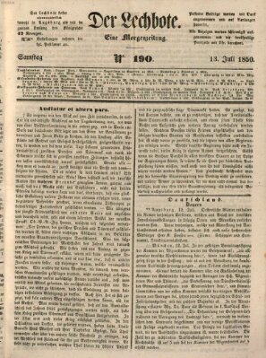 Der Lechbote Samstag 13. Juli 1850