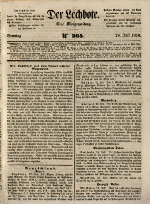 Der Lechbote Sonntag 28. Juli 1850