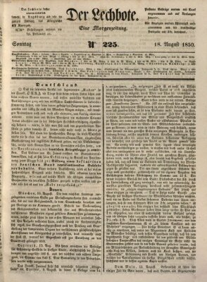 Der Lechbote Sonntag 18. August 1850