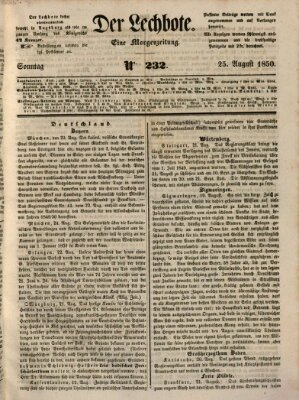 Der Lechbote Sonntag 25. August 1850