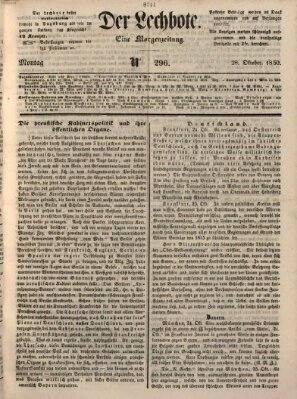 Der Lechbote Montag 28. Oktober 1850