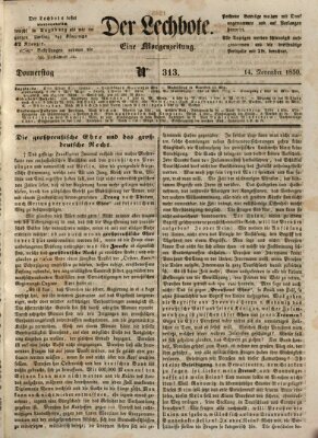 Der Lechbote Donnerstag 14. November 1850
