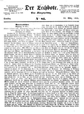 Der Lechbote Samstag 22. März 1851