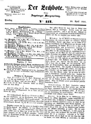 Der Lechbote Dienstag 29. April 1851