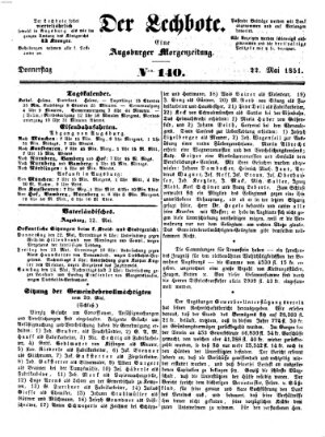 Der Lechbote Donnerstag 22. Mai 1851