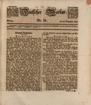 Deutscher Merkur Montag 30. November 1829
