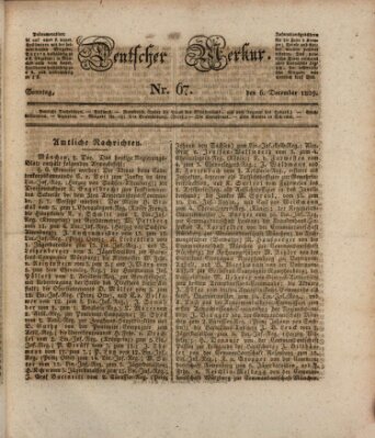 Deutscher Merkur Sonntag 6. Dezember 1829
