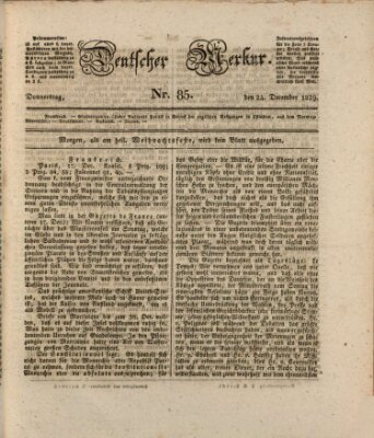 Deutscher Merkur Donnerstag 24. Dezember 1829