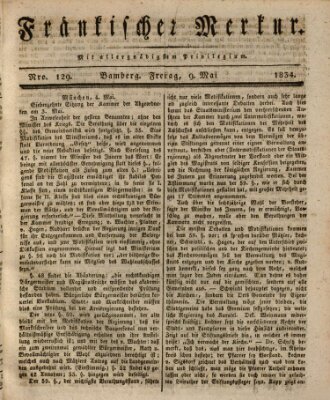 Fränkischer Merkur (Bamberger Zeitung) Freitag 9. Mai 1834