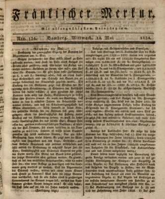 Fränkischer Merkur (Bamberger Zeitung) Mittwoch 14. Mai 1834