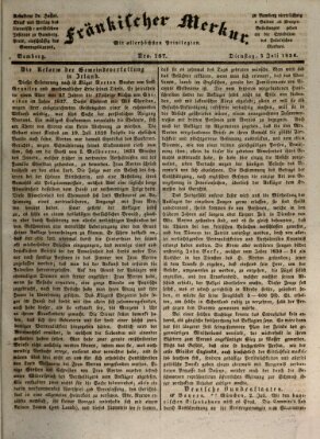 Fränkischer Merkur (Bamberger Zeitung) Dienstag 5. Juli 1836