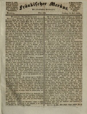 Fränkischer Merkur (Bamberger Zeitung) Dienstag 12. Juli 1836
