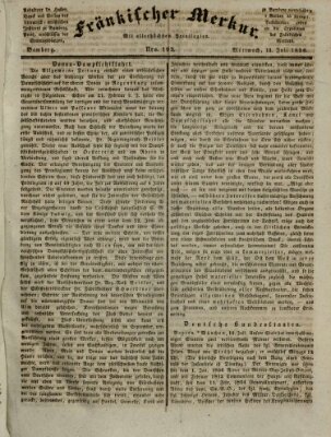 Fränkischer Merkur (Bamberger Zeitung) Mittwoch 13. Juli 1836