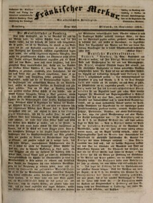 Fränkischer Merkur (Bamberger Zeitung) Mittwoch 14. September 1836