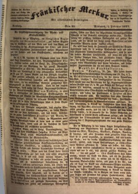 Fränkischer Merkur (Bamberger Zeitung) Mittwoch 1. Februar 1837